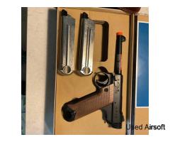 marushin airsoft Nambu Pistol Holster 2 Mags,lightly Used - Image 4