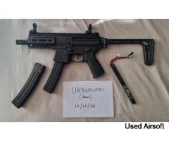 Sig Sauer MPX-K AEG with spare mag and battery