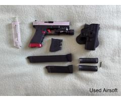 Vorsk g17 GBB pistol + accessories