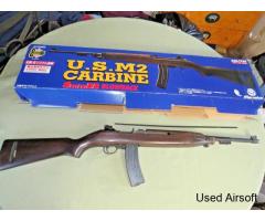 MARUSHIN US M2 ARMY CARBINE AIRSIFT 8MMBB CO2 GAS SEMI & FULL AUTO IN BOX