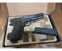 AW Custom Molon Labe 1911 GBB Pistol – Never Fielded – Boxed