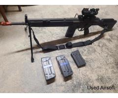 JG "T3-K1" G3A3 Full Size Airsoft AEG Rifle+Mags