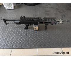 A&K M249 para with RIS and 1500rnd box mag
