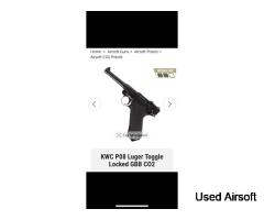 KWC P08 Luger Toggle, Locked GBB C02