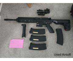 Upgraded Tokyo Marui TM416D NGRS with Scope, Gripod, and Mags