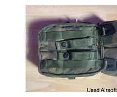 British Army Double Magazine Pouch (Used In Action) - Image 2