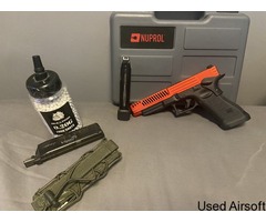 ARMY ARMAMENT R34-D CUSTOM pistol gas with extras - Image 1