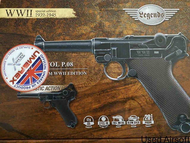 Umarex Legends P08 4.5mm Air Pistol - WWII EDITION - 2