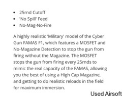 Cyber gun FAMAS F1 EVO 'Militarised' MOSFET - Image 3