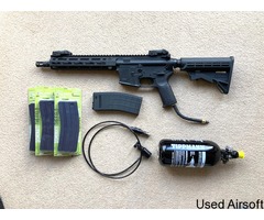 TIPPMANN MK2 M4 HPA V2 - WITH 48CI BOTTLE, REMOTE LINE & MAGAZINES - SORRY NOW SOLD