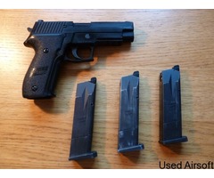 TM Sig226, plus spare mags and two Fobus holsters - Image 2
