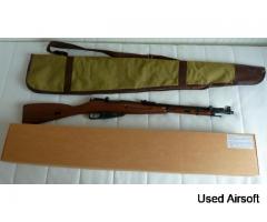 Mosin-Nagant M44 Overlord Sniper Rifle, Co2 Powered - Faux Wood Weathered Finish