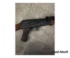 AK47 Kalashnikov replica. Real wood and metal