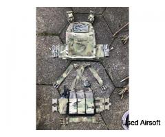 Small Crye Precision MultiCam Plate Carrier and Chest Rig Combo