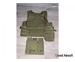 Olive green plate carrier