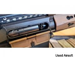 WE M16A3 DMR AEG - URX4 Rail system, Striker Tri-Rail scope, Bipod - Image 3