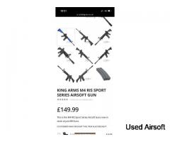Kings arms M4 RIS sport series Airsoft gun - Image 3