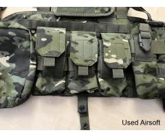Tactical Fully Loaded Recon Lightweight Chest Harness, Multicam Tropic - Image 2