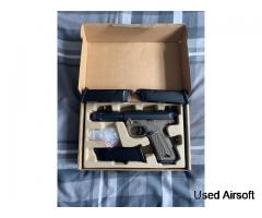 aap 01 brand new comes with 4 glock mags and has a full auto feature