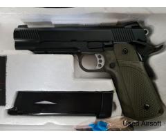 FOR SALE: KJWorks Colt 45 M1911 CO2 Blowback Pistol