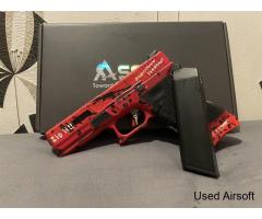 Ascend Airsoft x WE 17 Pistol - Red - DP17 With accessories included!! - Image 2