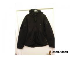 Black Softshell Fleece Jacket UK Size M