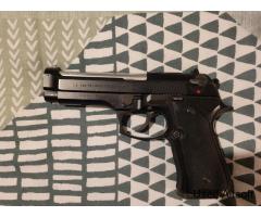 GBB Beretta M9 greengas pistol and hip holster