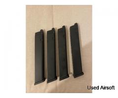 WE TACTICAL EXTENDED GLOCK MAGS X 4 - Image 1