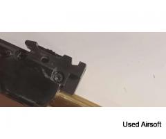 WE EU17 Custom G-Force Tan Frame Silver Slide & Barrel, Without mag  Glock 17 gen 3 - Image 4