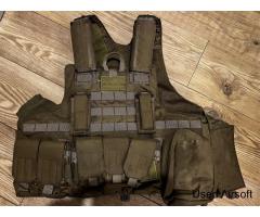 Brown/Tan chest rig with pouches