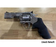 ASG Dan Wesson 715 4" Revolver CO2 Pistol with power down shells, speed loaders and holster - Image 2