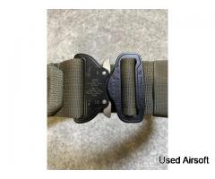 Deadly Customs Shooters Belt Ranger Green (MED)with Glock shooters style holster Cordura wrapped - Image 3