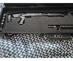 Rifles pistol and shotgun in large case - Image 2