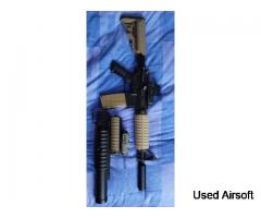 m4 airsoft aeg with extras grenade launcher - Image 3
