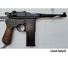 WELL G196 C96 Mauser Broomhandle Pistol - Image 1