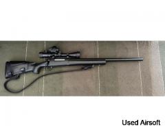 Snow wolf m24 bolt action sniper nearly fully upgraded