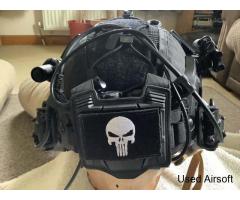 FMA Tactical Airsoft Helmet. Fully Loaded. RAC Headset. Dummy PVS-31 - Image 3