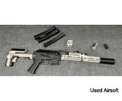 saiga 9 lct airsoft ERG pp19 Black and Sand Color Block