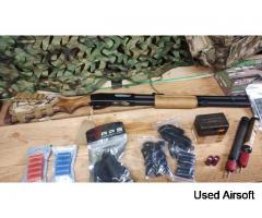 APS CAM 870 Shotgun Classic MKIII + 23 shells and lots of accessories - Image 1