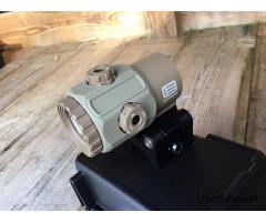 Airsoft Replica - EOTEC G43 3X Magnifier W/ Flip To Side Mount - FDE - NEW - Image 2