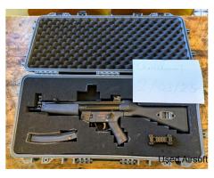 Tokyo Marui MP5A5 NGRS + Nuprol Hardcase + 3 magazines + Rail Mount