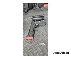 WE Airsoft Hi Capa 5.2R - Full Metal Airsoft Pistol with 2 We hi capa Mags