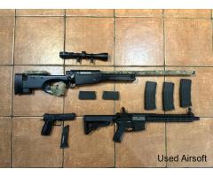 ⭐️Spring Sniper, GBB Pistol, AEG Rifle. BUNDLE⭐️