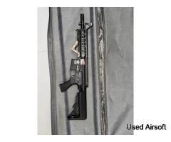 G&G Combat Machine CM16 Raider carbine with bag and flashlight