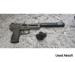 Ascend Ninja MK23 NBB Pistol with CNC Slide and Maple Leaf Upgrades Limited edition