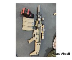 WE GBB SCAR-L *DMR Build* Lots of Mods+extras