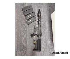 G&G combat machine 4 mags + battery