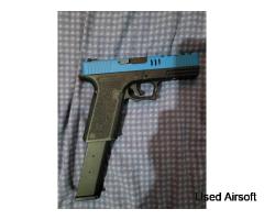 Armorer Works VX7 Mod 3 EU17 GBB Pistol, black and blue two tone - Image 4
