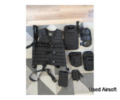 MFH Molle Tactical Vest - Zip Middle + Molle Attachments