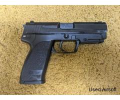 Umarex KWA USP 45 with front light attachment and spare mag. - Image 3